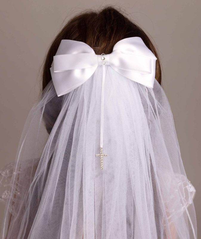 White Bow Veil