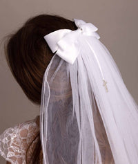 White Bow Veil