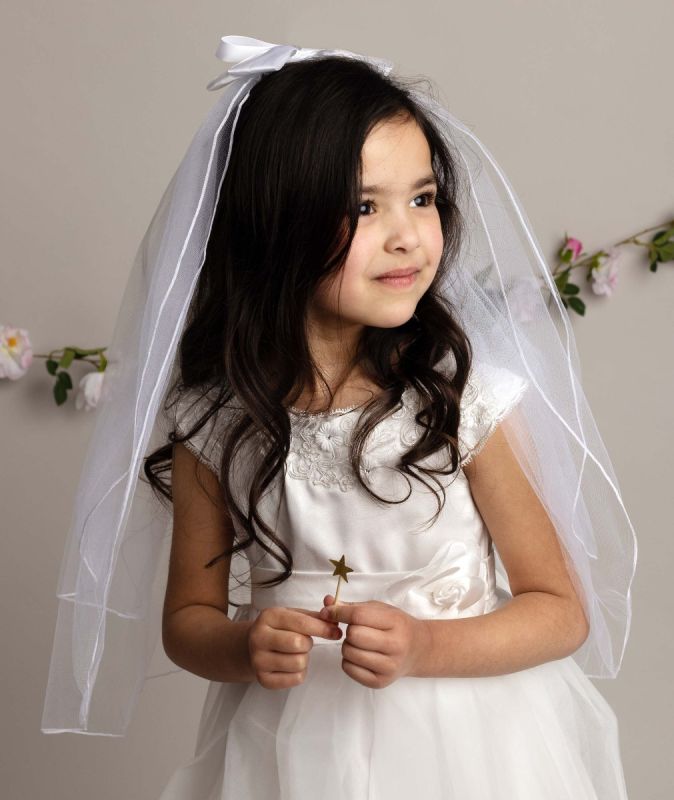White Bow Veil